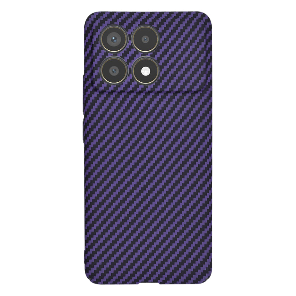 Husa pentru Xiaomi Poco F6 Pro, Techsuit, Carbonite FiberShell, Mov