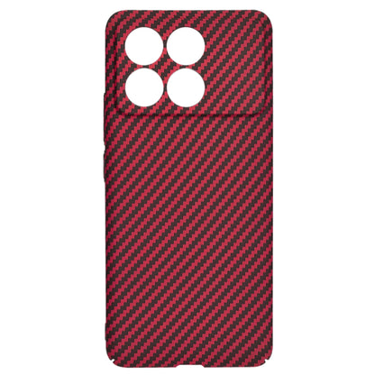 Husa pentru Xiaomi Poco F6 Pro, Techsuit, Carbonite FiberShell, Rosie