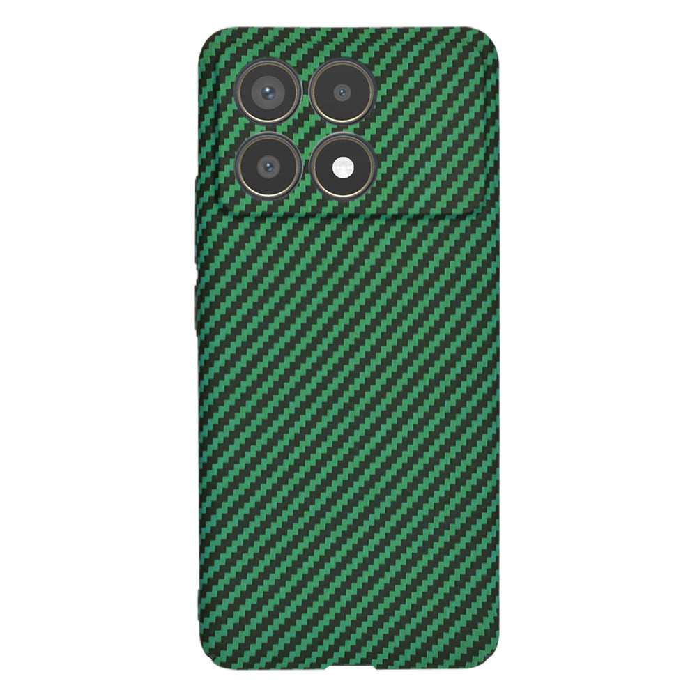 Husa pentru Xiaomi Poco F6 Pro, Techsuit, Carbonite FiberShell, Verde