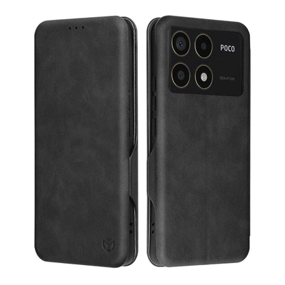 Husa pentru Xiaomi Poco F6 Pro, Techsuit, Safe Wallet Plus, Neagra