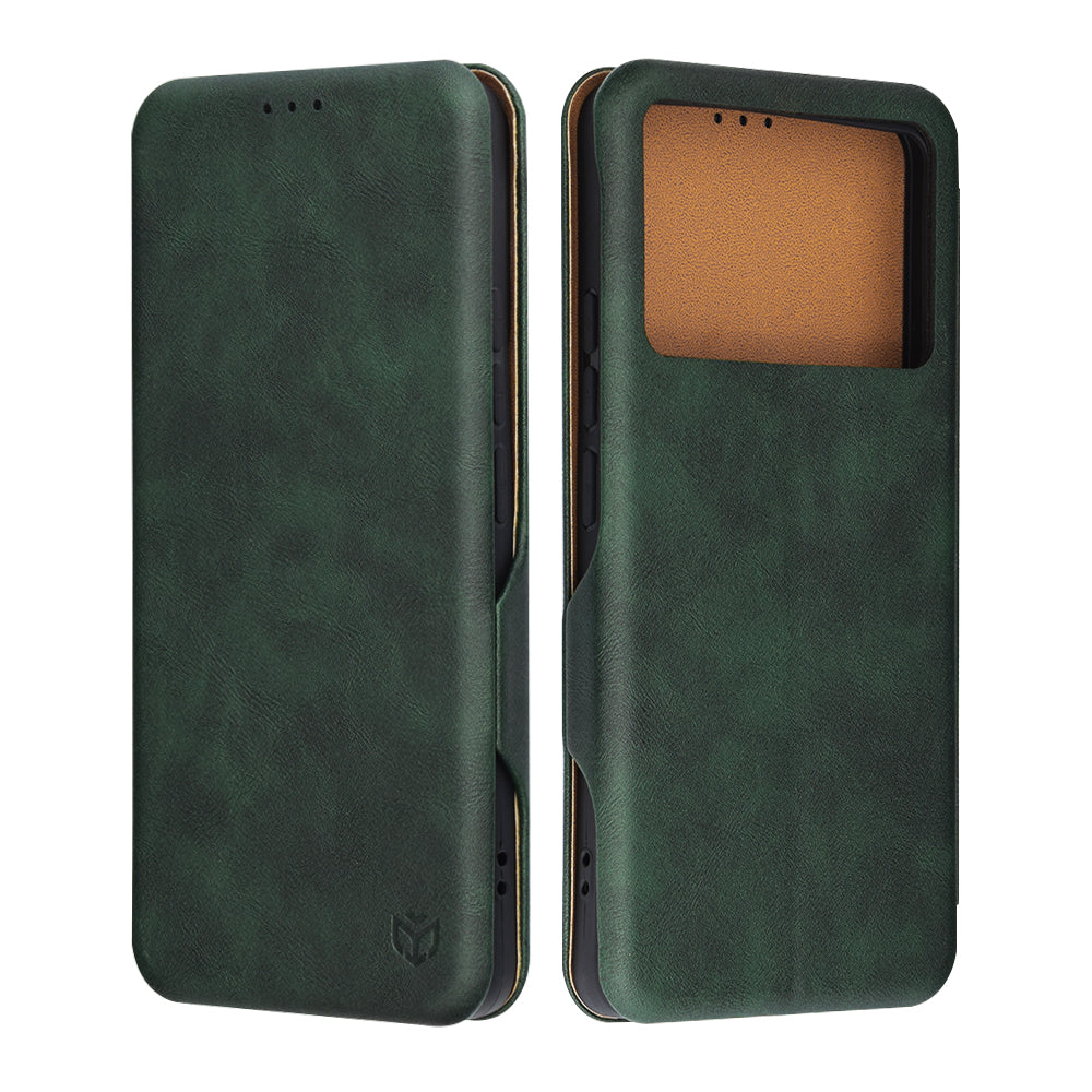 Husa pentru Xiaomi Poco F6 Pro, Techsuit, Safe Wallet Plus, Verde