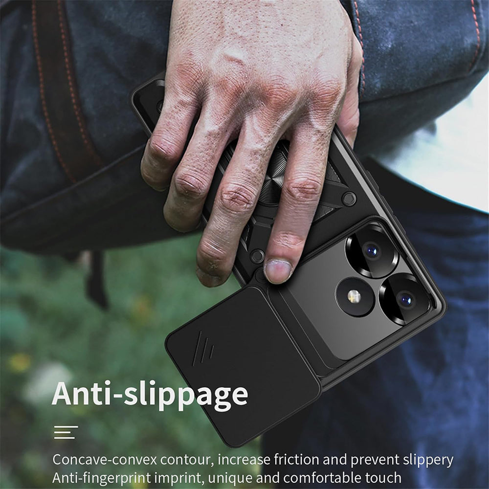 Husa pentru Xiaomi Poco F6, Techsuit, CamShield, Roz