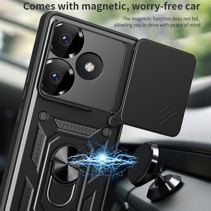 Husa pentru Xiaomi Poco F6, Techsuit, CamShield, Roz