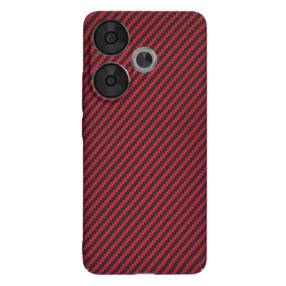 Husa pentru Xiaomi Poco F6, Techsuit, Carbonite FiberShell, Rosie