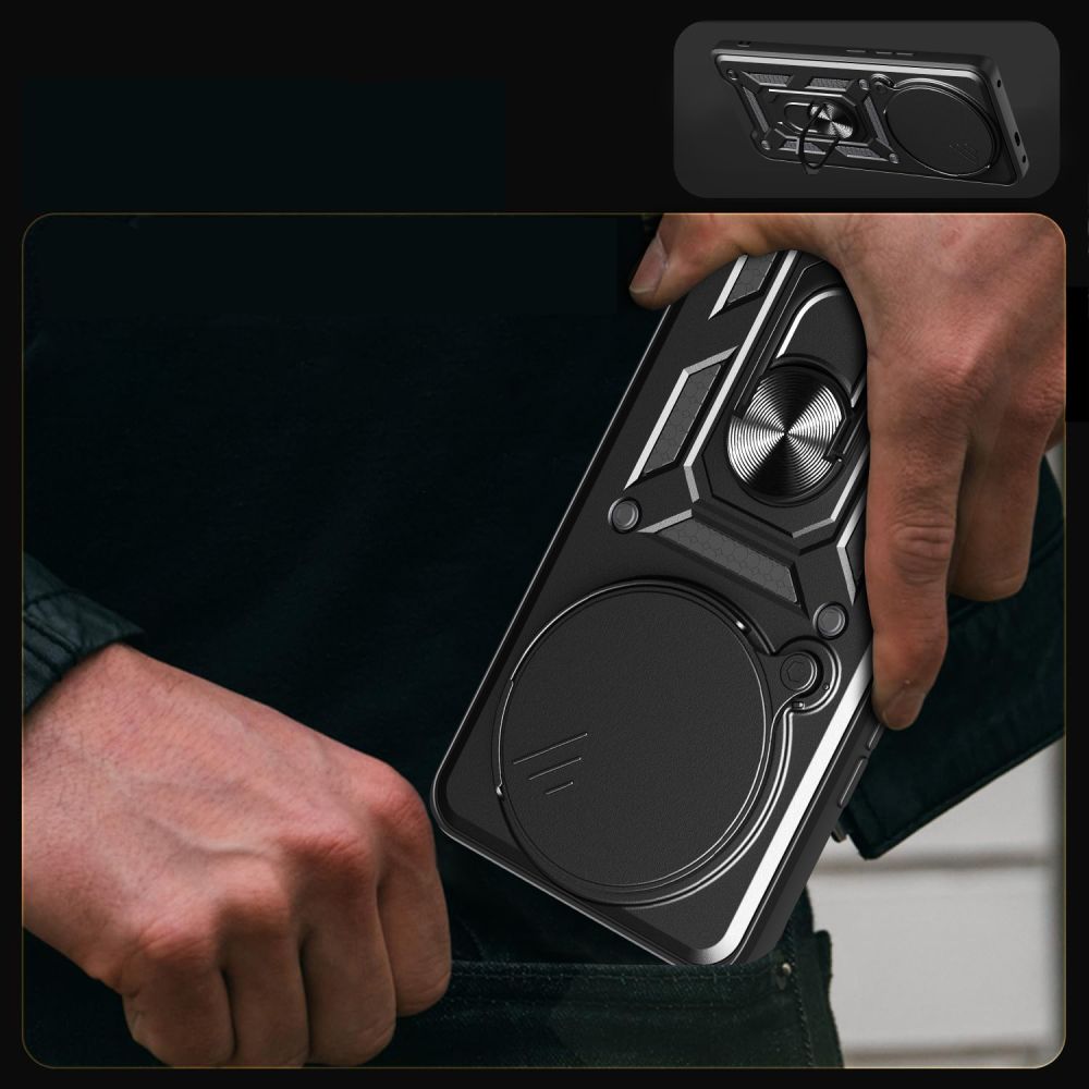 Husa pentru Xiaomi Poco F7 Pro, Techsuit, CamShield, Neagra