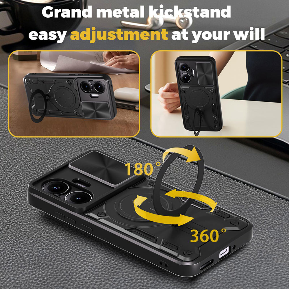 Husa pentru Xiaomi Poco F7, Techsuit, CamGuard Pro, Neagra