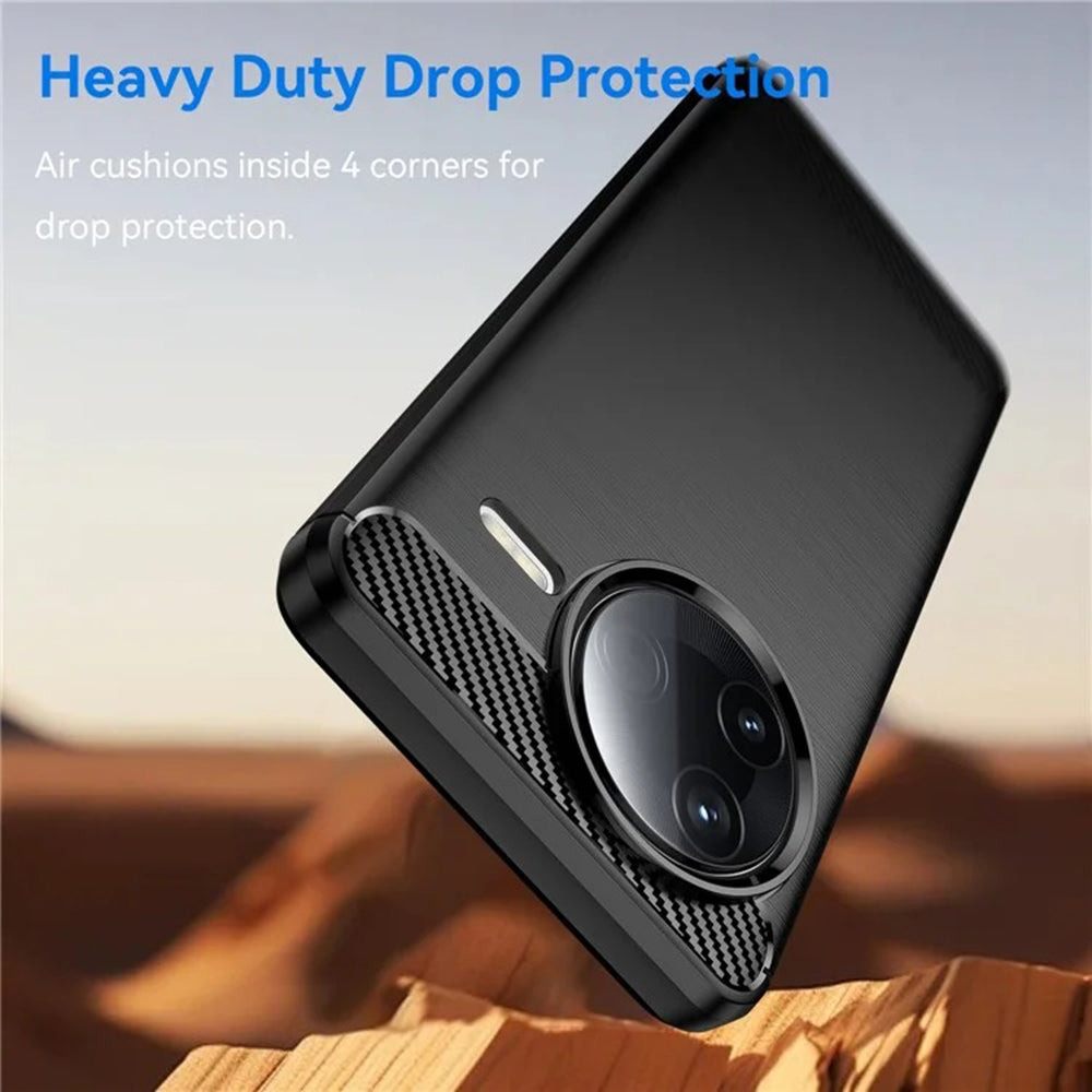 Husa pentru Xiaomi Poco F7 Ultra, Techsuit, Carbon, Neagra