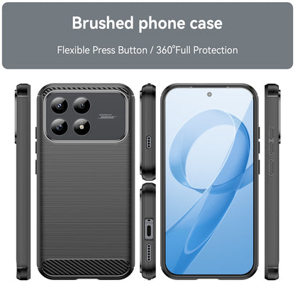 Husa pentru Xiaomi Poco F8 Pro, Techsuit, Carbon, Neagra