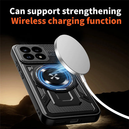 Husa pentru Xiaomi Poco F8 Pro, Techsuit, RuggedCam, Albastra