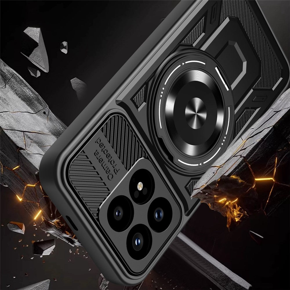 Husa pentru Xiaomi Poco F8 Pro, Techsuit, RuggedCam, Neagra