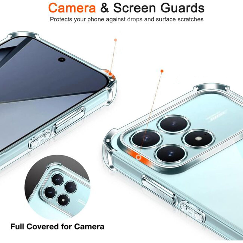 Husa pentru Xiaomi Poco F8 Pro, Techsuit, Shockproof Clear, Transparenta