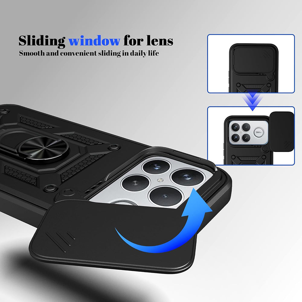 Husa pentru Xiaomi Poco F8 Ultra, Techsuit, CamShield, Neagra