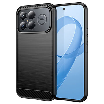Husa pentru Xiaomi Poco F8 Ultra, Techsuit, Carbon, Neagra