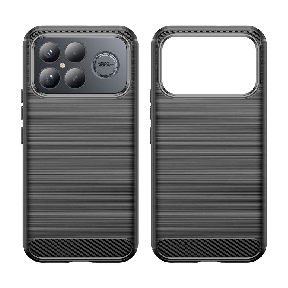 Husa pentru Xiaomi Poco F8 Ultra, Techsuit, Carbon, Neagra