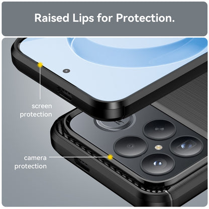 Husa pentru Xiaomi Poco F8 Ultra, Techsuit, Carbon, Neagra