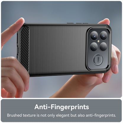 Husa pentru Xiaomi Poco F8 Ultra, Techsuit, Carbon, Neagra