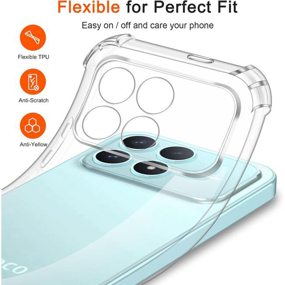 Husa pentru Xiaomi Poco F8 Ultra, Techsuit, Shockproof Clear, Transparenta
