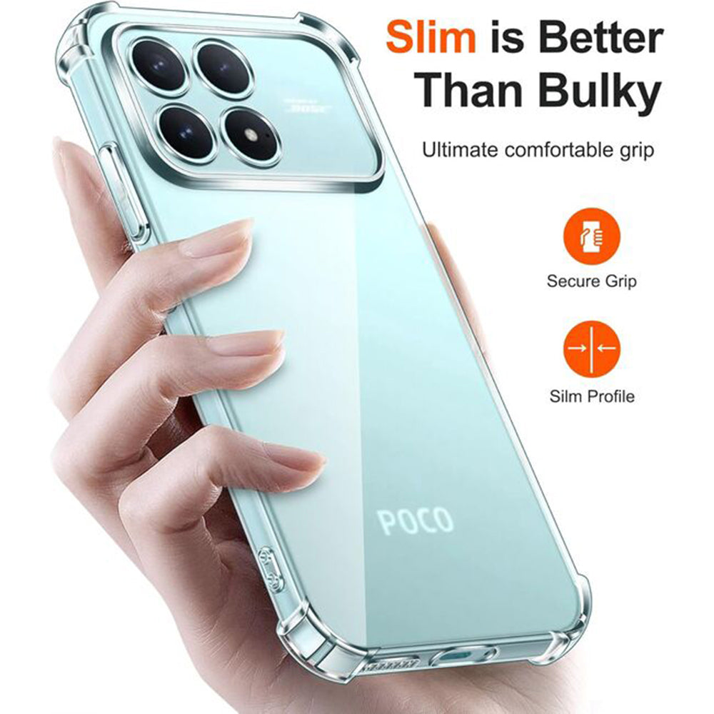 Husa pentru Xiaomi Poco F8 Ultra, Techsuit, Shockproof Clear, Transparenta