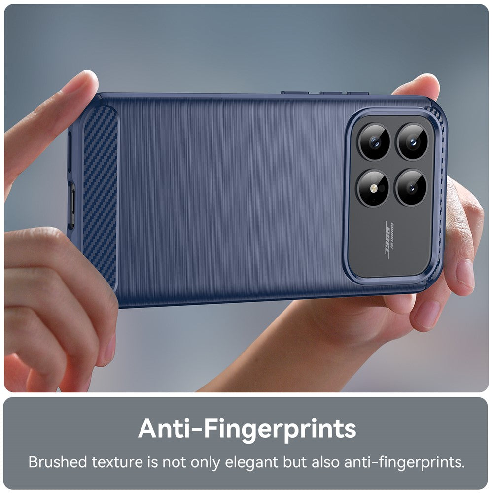 Husa pentru Xiaomi Poco F9 Pro, Techsuit, Carbon, Albastra