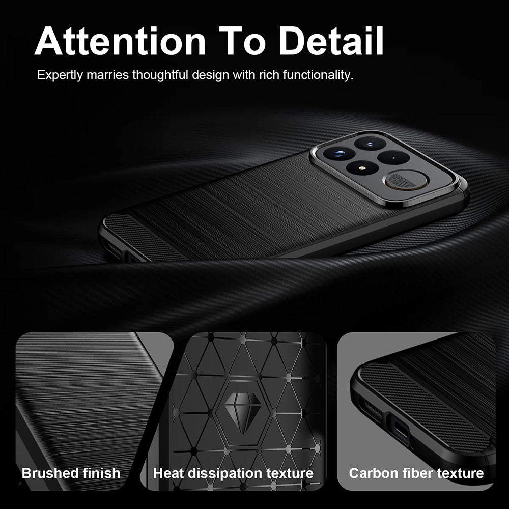 Husa pentru Xiaomi Poco F9 Pro, Techsuit, Carbon, Neagra