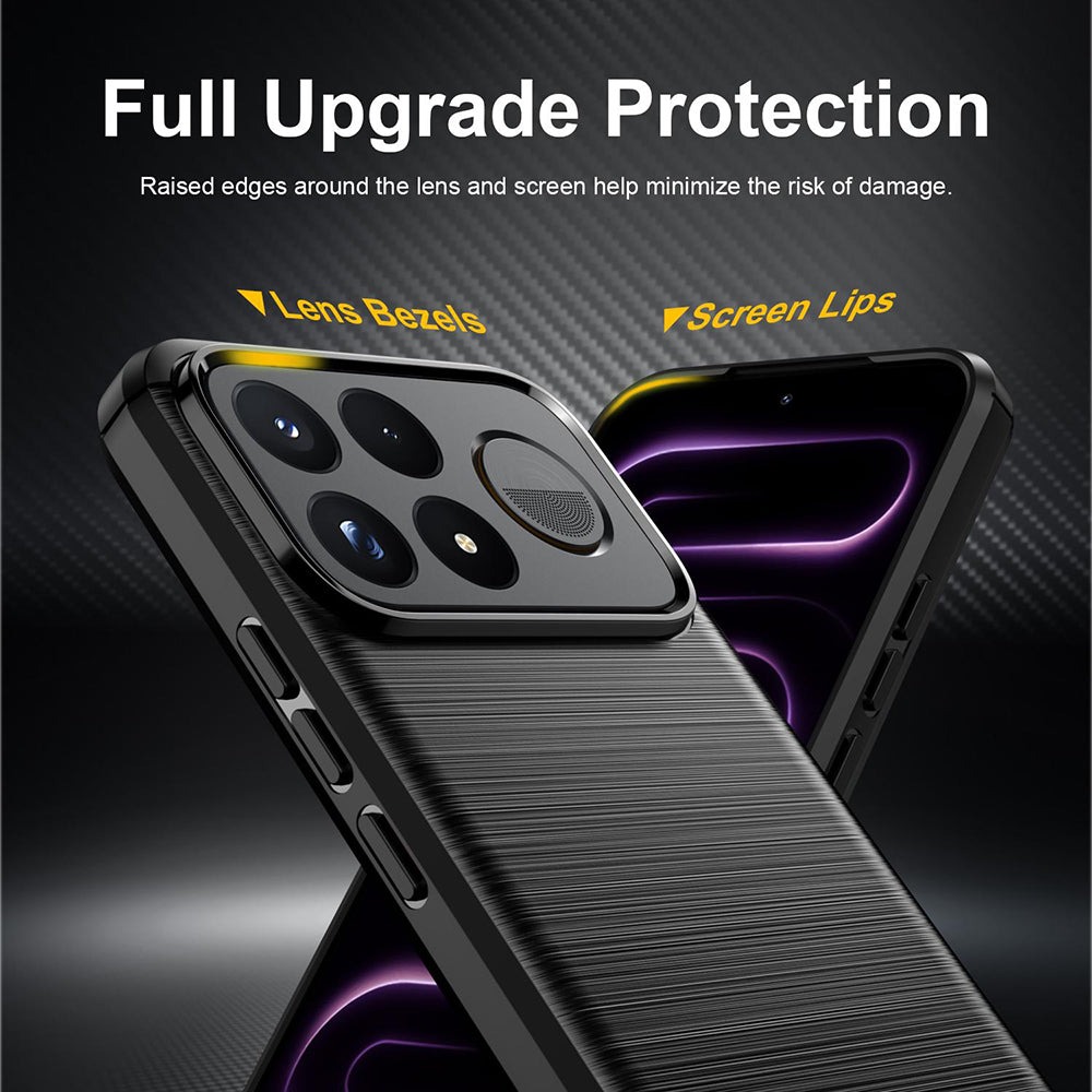 Husa pentru Xiaomi Poco F9 Pro, Techsuit, Carbon, Neagra