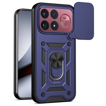 Husa pentru Xiaomi Poco F9 Ultra, Techsuit, CamShield, Albastra