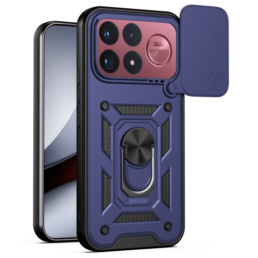 Husa pentru Xiaomi Poco F9 Ultra, Techsuit, CamShield, Albastra