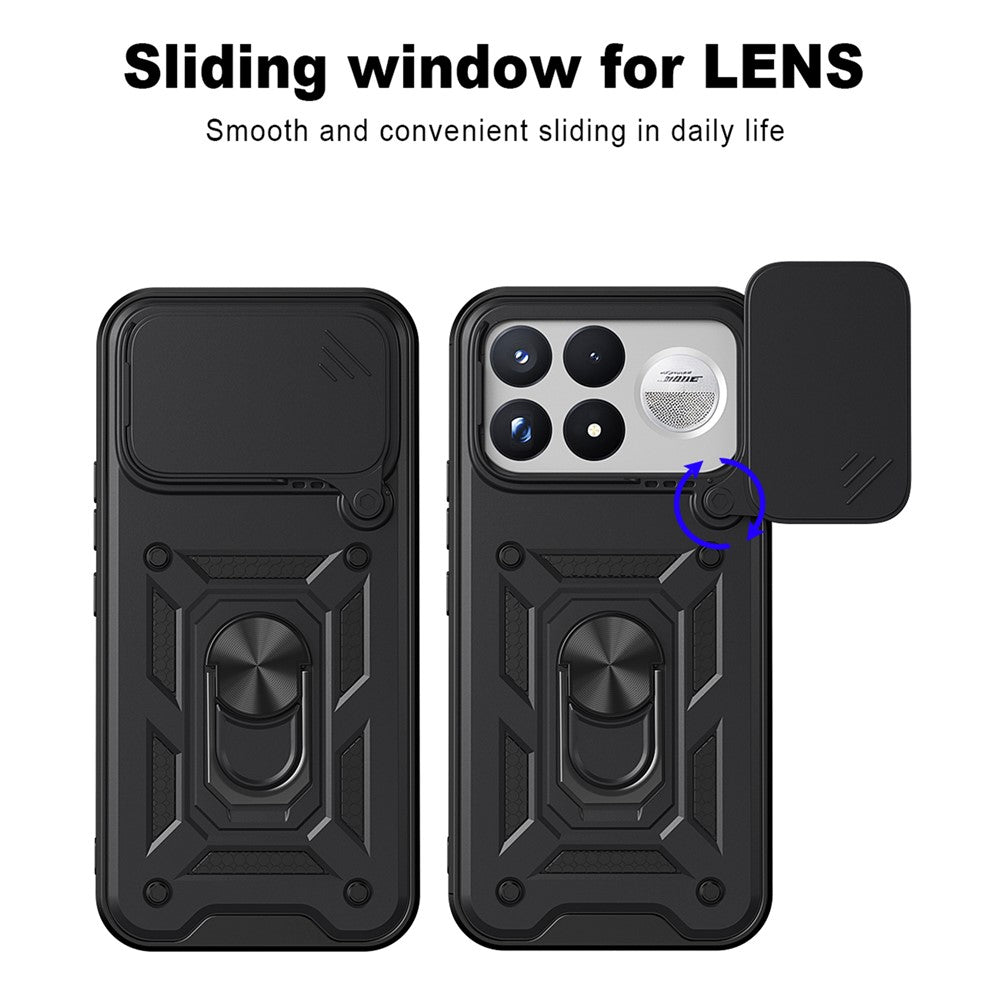Husa pentru Xiaomi Poco F9 Ultra, Techsuit, CamShield, Albastra