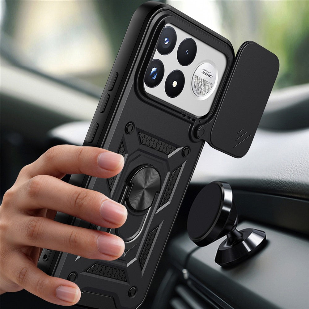 Husa pentru Xiaomi Poco F9 Ultra, Techsuit, CamShield, Neagra