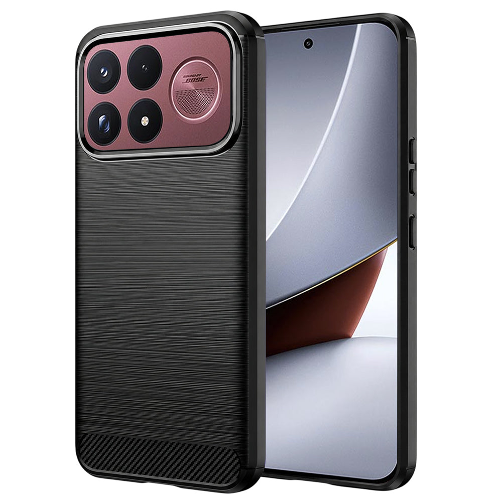 Husa pentru Xiaomi Poco F9 Ultra, Techsuit, Carbon, Neagra