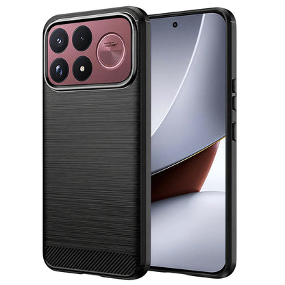 Husa pentru Xiaomi Poco F9 Ultra, Techsuit, Carbon, Neagra