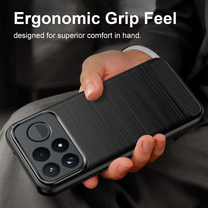 Husa pentru Xiaomi Poco F9 Ultra, Techsuit, Carbon, Neagra