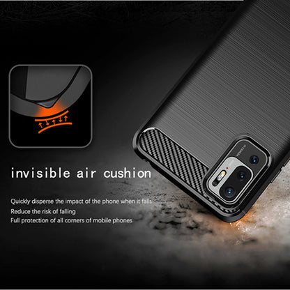Husa pentru Xiaomi Poco M3 Pro 5G / Redmi Note 10 5G, Techsuit, Carbon, Neagra