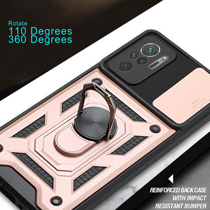 Husa pentru Xiaomi Poco M5s / Redmi Note 10S / Note 10, Techsuit, CamShield, Neagra