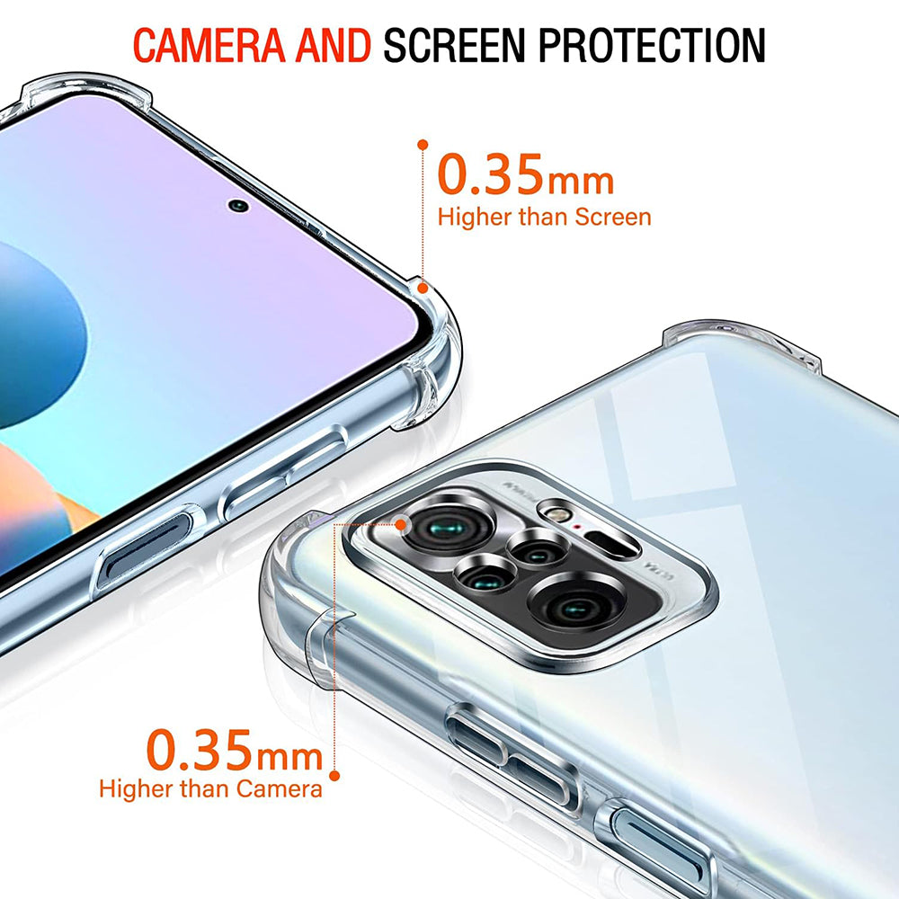 Husa pentru Xiaomi Poco M5s / Redmi Note 10S / Note 10, Techsuit, Shockproof Clear, Transparenta