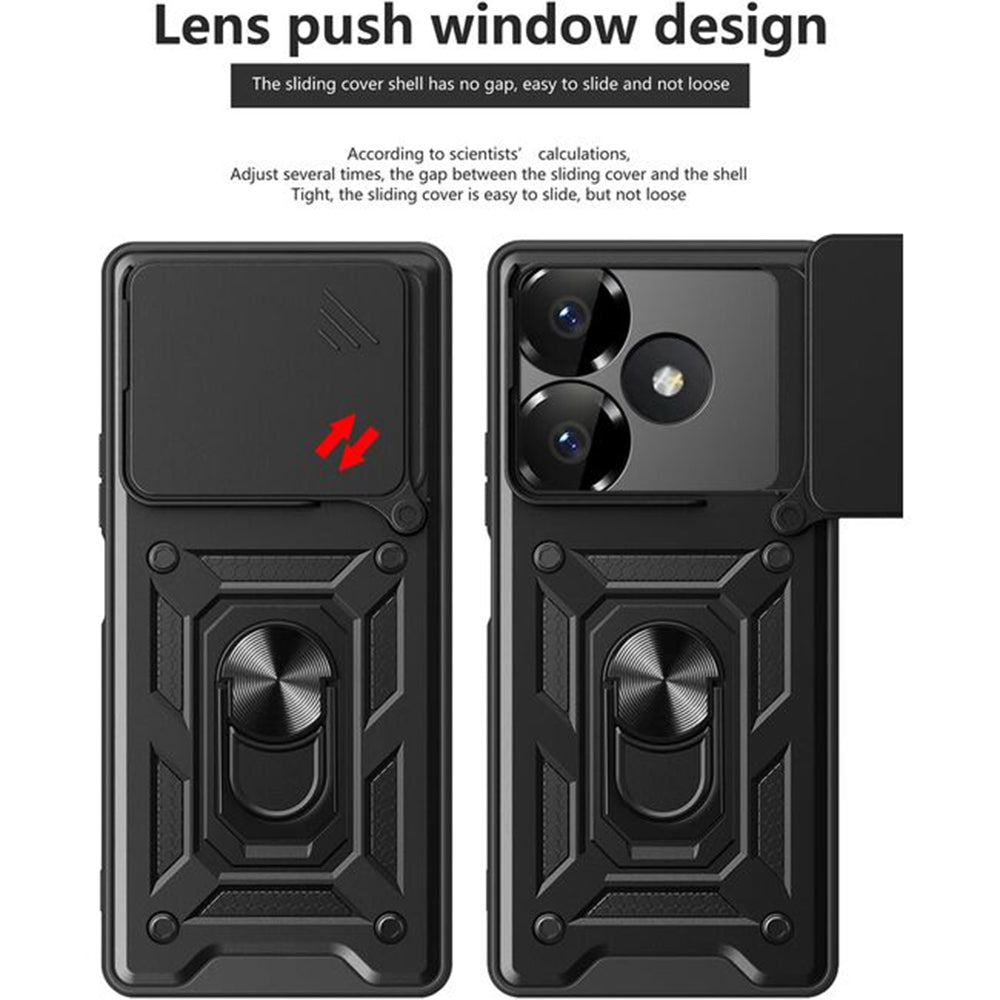 Husa pentru Xiaomi Poco M6 4G / Redmi 13, Techsuit, CamShield, Albastra