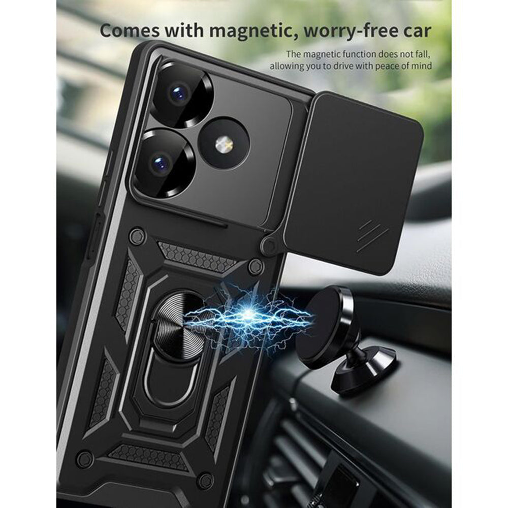 Husa pentru Xiaomi Poco M6 4G / Redmi 13, Techsuit, CamShield, Albastra