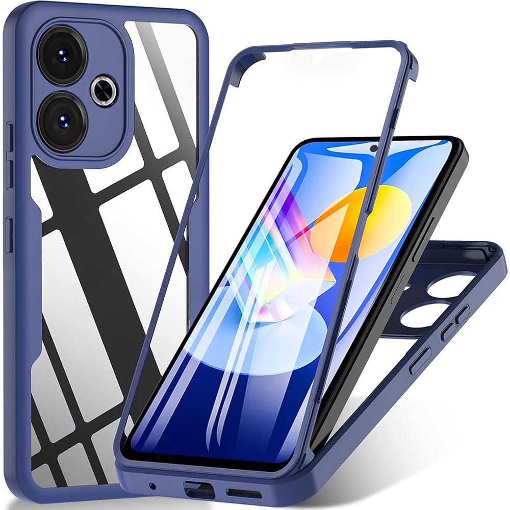 Husa pentru Xiaomi Poco M6 4G / Redmi 13, Techsuit, ColorVerse 360, Albastra