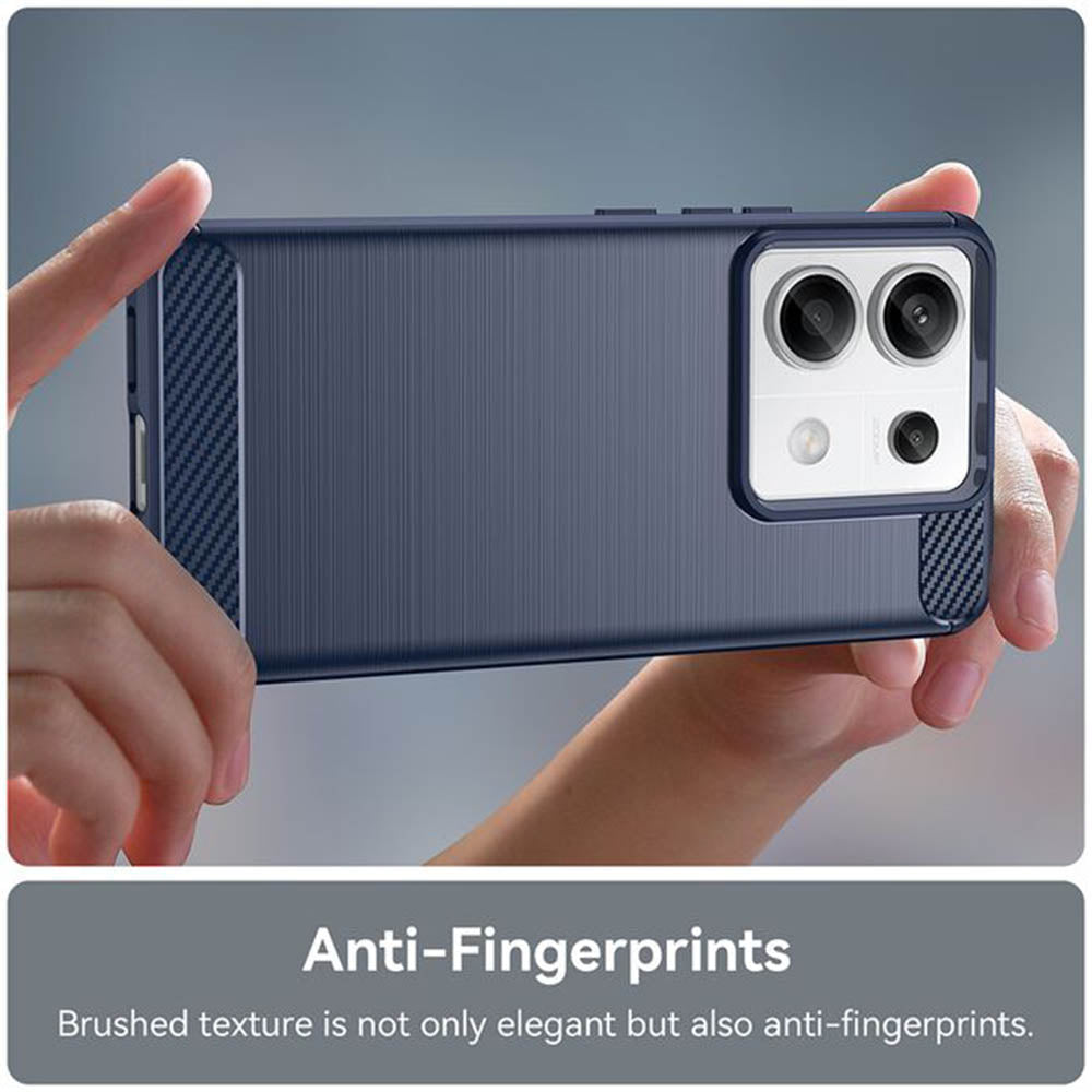 Husa pentru Xiaomi Poco M7 Pro 5G, Techsuit, Carbon, Neagra