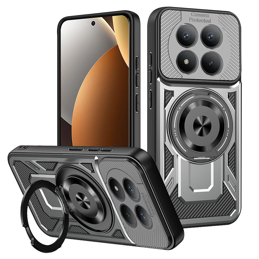 Husa pentru Xiaomi Poco M8 Pro / Redmi Note 15 Pro+ 5G, Techsuit, RuggedCam, Gri