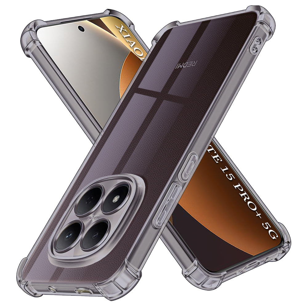 Husa pentru Xiaomi Poco M8 Pro / Redmi Note 15 Pro+ 5G, Techsuit, Shockproof Clear, Neagra