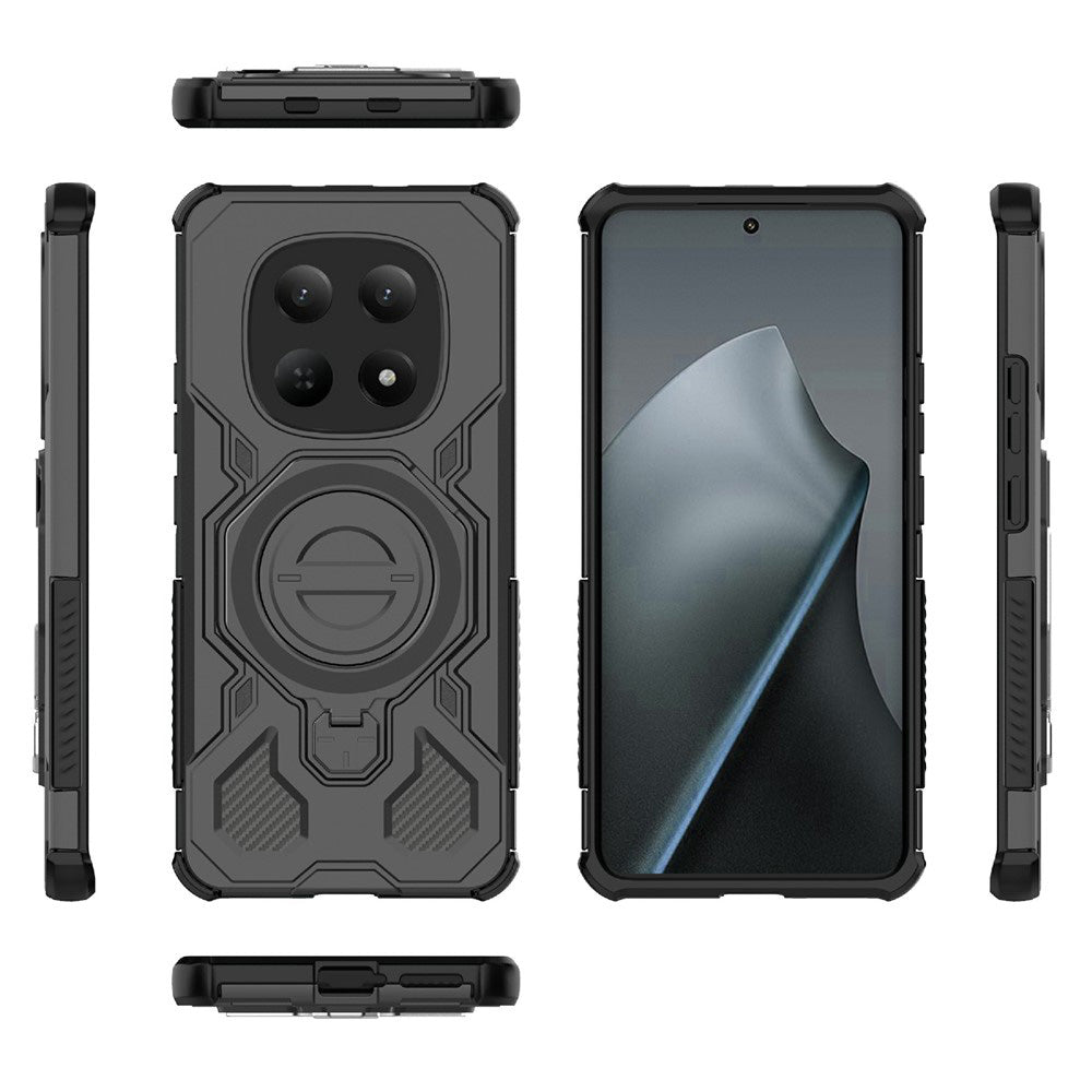 Husa pentru Xiaomi Poco M8 / Redmi Note 15 5G, Techsuit, Carbon Shield Pro, Alba