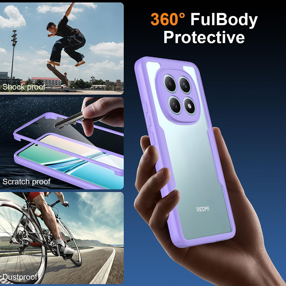 Husa pentru Xiaomi Poco M8 / Redmi Note 15 5G, Techsuit, ColorVerse 360, Mov