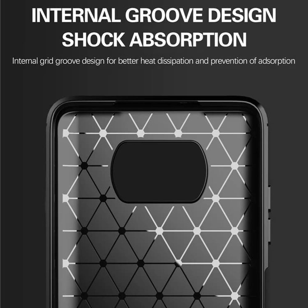 Husa pentru Xiaomi Poco X3 Pro / X3 NFC / X3, Techsuit, Carbon, Neagra