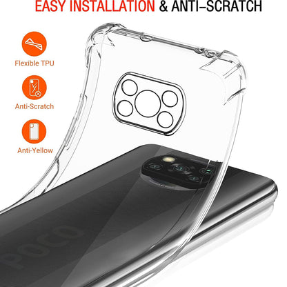 Husa pentru Xiaomi Poco X3 Pro / X3 NFC / X3, Techsuit, Shockproof Clear, Transparenta