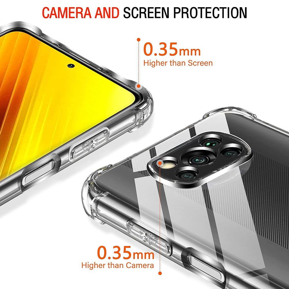 Husa pentru Xiaomi Poco X3 Pro / X3 NFC / X3, Techsuit, Shockproof Clear, Transparenta