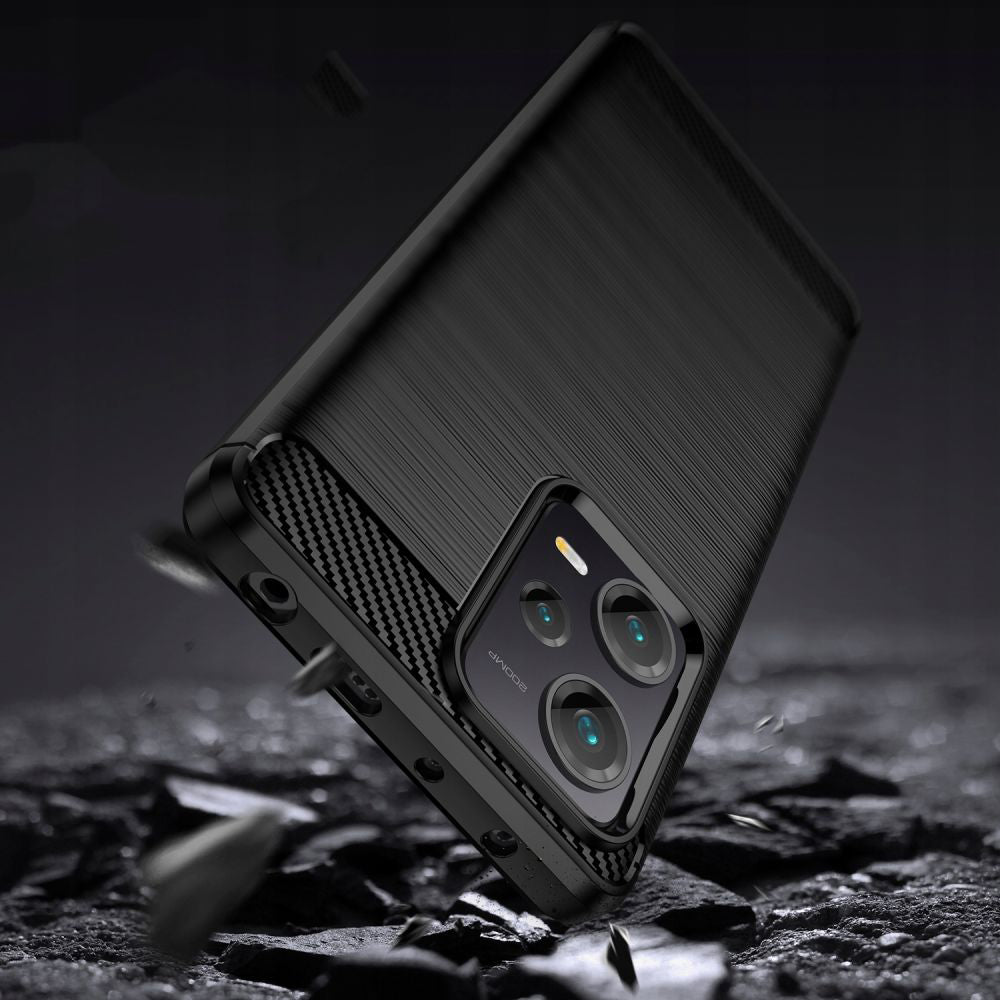 Husa pentru Xiaomi Poco X5 / Note 12 5G, Techsuit, Carbon, Neagra