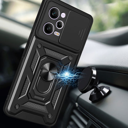 Husa pentru Xiaomi Poco X5 Pro / Redmi Note 12 Pro 5G, Techsuit, CamShield, Neagra