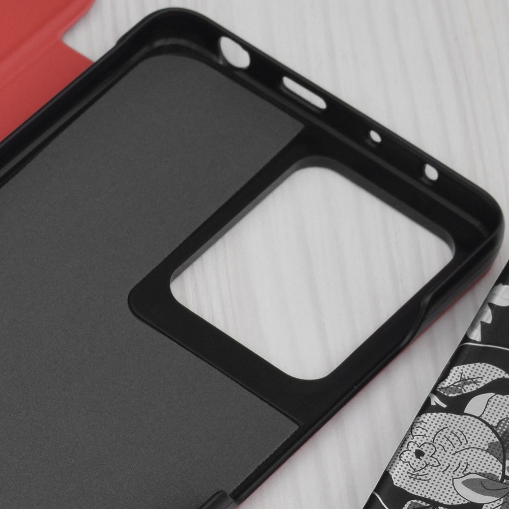 Husa pentru Xiaomi Poco X5 Pro / Redmi Note 12 Pro 5G, Techsuit, eFold, Rosie