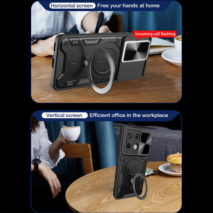 Husa pentru Xiaomi Poco X6 / Note 13 Pro 5G, Techsuit, CamGuard Pro, Neagra